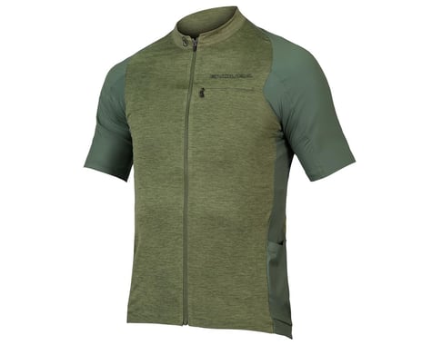 Endura GV500 Reiver Short Sleeve Jersey (Olive Green) (S)